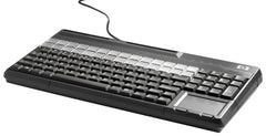 HP POS USB Keyboard with Magnetic Stripe Reader, Full-size