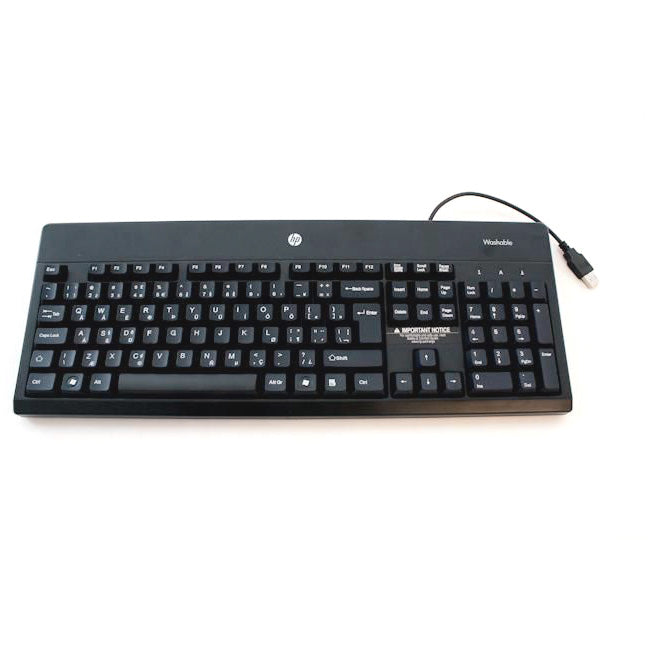 HP 724720-001, Full-size (100%), Wired, USB, Mechanical, Black