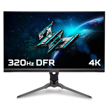 Acer Predator XB323QKV4 - 31.5" Ultra HD (3840x2160), 320Hz DFR, 0.5ms, HDR10, AMD FreeSync Premium Gaming Monitor, 80 cm (31.5"), 3840 x 2160 pixels, 4K Ultra HD, 0.5 ms, Black
