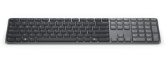 DELL Pro 7 Slim KB726, Full-size (100%), Wireless, RF Wireless + Bluetooth, Scissor key switch, QWERTY, Graphite