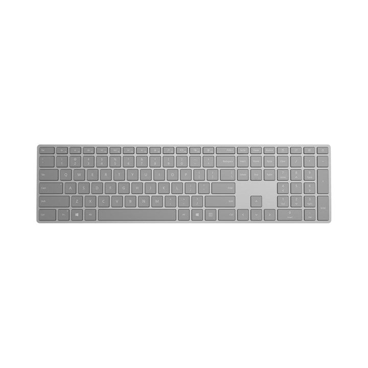 Microsoft Surface Keyboard, Full-size (100%), Wireless, RF Wireless + Bluetooth, Grey