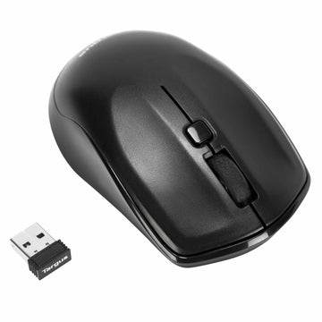 Targus AKM610UK, Full-size (100%), Wireless, RF Wireless, QWERTY, Black, Mouse included