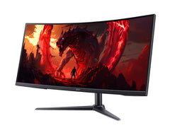 Acer NITRO XZ0 Nitro XZ340CURX0bmiiphx - 34'', WQHD (3440x1440), 200Hz, 1ms, 21:9, 1500R Curve, ZeroFrame, VA, Black, 86.4 cm (34"), 3440 x 1440 pixels, Wide Quad HD, LCD, 1 ms, Black