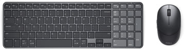 DELL Pro 7 KM746, Wireless, RF Wireless + Bluetooth, Scissor key switch, QWERTY, Graphite, Mouse included