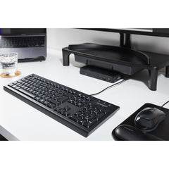Kensington ValuKeyboard - Wired, Full-size (100%), Wired, Black