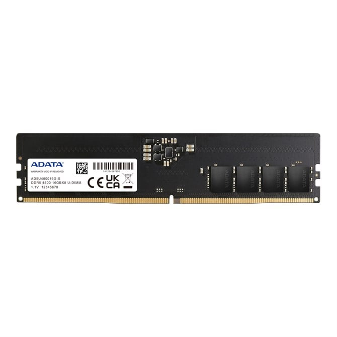 ADATA AD5U480016G-S Memory Module 16 GB 1 X 16 GB DDR5 4800 MHz ECC