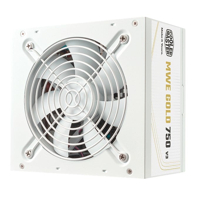 Cooler Master MWE Gold 750 V3 ATX 3.1 White Edition Non-Modular Power Supply Unit 750 W 24-Pin ATX