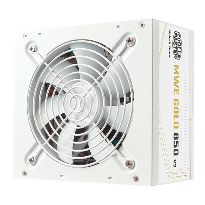 Cooler Master MWE Gold 850 V3 ATX 3.1 White Edition Non-Modular Power Supply Unit 850 W 24-Pin ATX