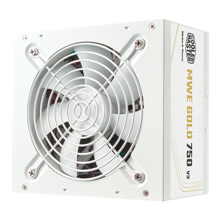 Cooler Master MWE Gold 750 V3 ATX 3.1 White Edition Non-Modular Power Supply Unit 750 W 24-Pin ATX