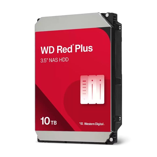 Western Digital Red Plus WD100EFGX, 10 TB, 7200 RPM, 256 MB, 3.5", Serial ATA III                                 1544261