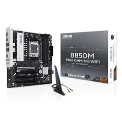ASUS B850M MAX GAMING WIFI AMD B850 Socket AM5 Micro ATX